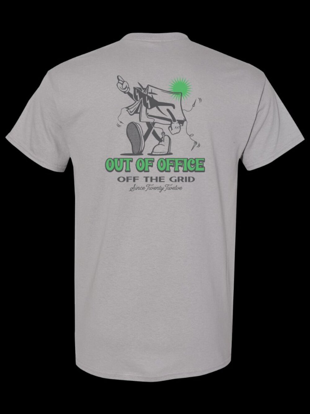 Off The Grid Surplus In Tents Tee - Gravel